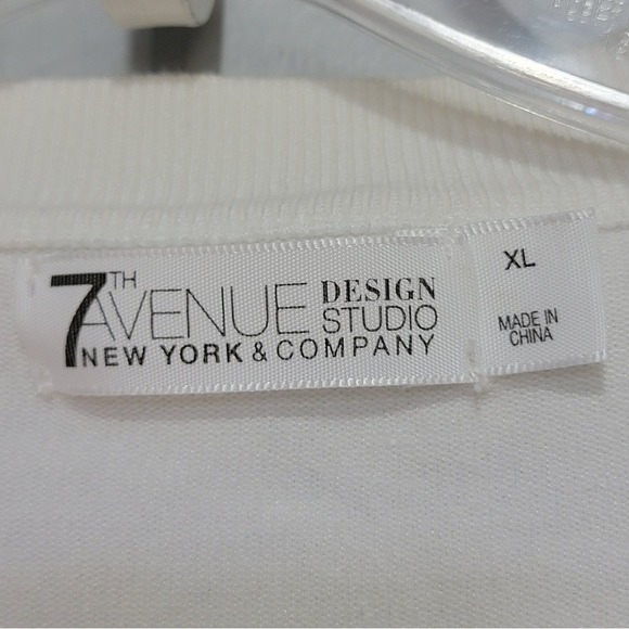 7th‎ Avenue White Knit Cardigan 🐶 - Picture 3 of 5